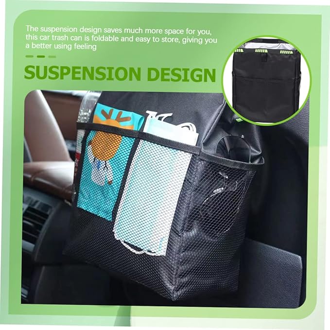 Waterproof Car Backseat Organizer Cup Holder and Trash Can Multi-Functional Storage Bag for SUVs and Trucks for Family Travel