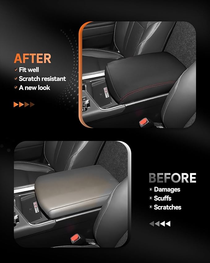 CDEFG for 2024 2025 2026 Lexus GX 550 Center Console Cover Armrest Box Cover for GX550 (Premium, Premium Plus, Luxury, Luxury Plus, Overtrail, Overtrail Plus) Accessories Console Arm Rest Protector