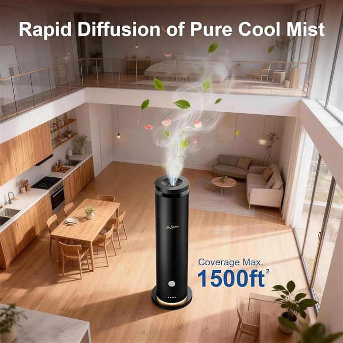 Waterless Diffuser Pro with 5 Scent Oils, Luxury Hotel-Class Essential Oil Diffuser Aromatherapy Machine with 1500 Sq Ft Cover, 6 Mist, 4.06Oz Air Diffusers for Home Large Room Hotel SPA