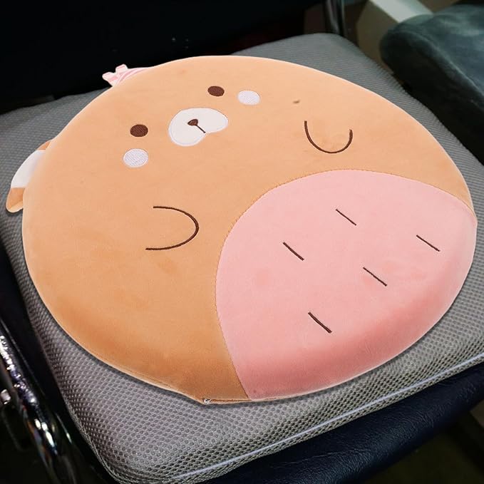 Memory Foam Seat Cushion Lumbar Support Pad for Car and Office Chair Non-Slip Driving Seat Cushion with Back Support Ergonomic Computer and Gaming Chair