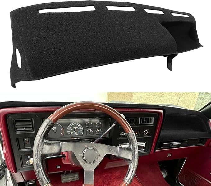 Dash Cover Mat Custom Fit for Dodge Dakota, Dashboard Cover Pad Carpet Protector F135 (Black)