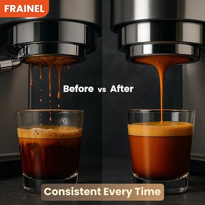 Espresso Puck Screen 150μm – 58.5mm x 1.7mm Reusable Stainless Steel Filter Tool, Metal Coffee Accessory & Water Dispersion Screen for 58mm Portafilter