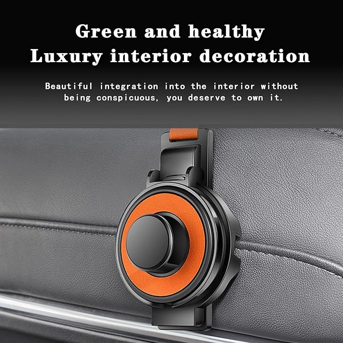 Car Headrest Hook - 2 in 1 Multifunction Phone Holder & Cup Holder, Back Seat Organizer with Sturdy Anti-Slip Design for Phones, Bags, Cups - Universal for Most Vehicles (Yellow-1PC)