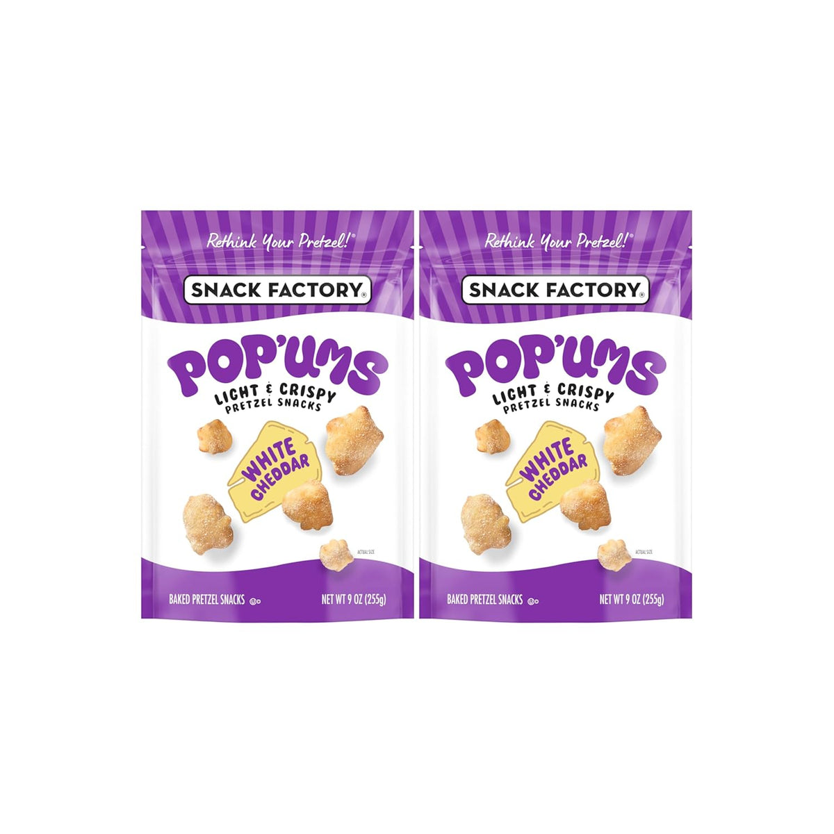 Snack Factory Pop'ums Sea Salt Pretzel Snacks, 9 Oz Bag