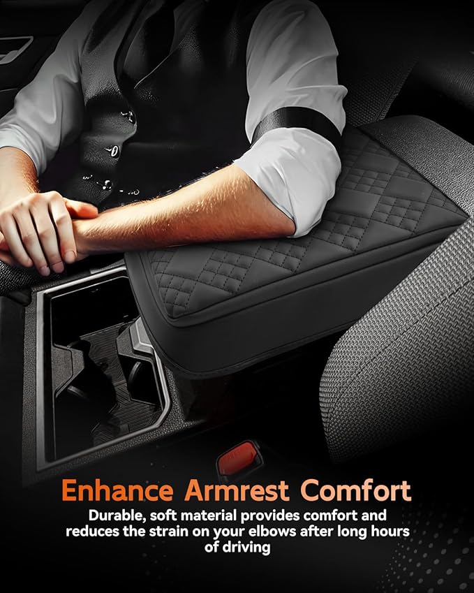 CDEFG for 2025 2026 Toyota 4Runner Center Console Cover Armrest Box Cover for 4Runner (SR5, TRD Sport, Off-Road, Premium, Limited, Platinum, Trailhunter) Accessories Console Arm Rest Protector