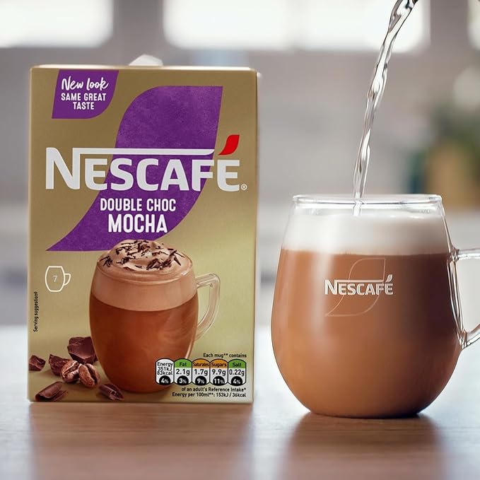 NESCAFÉ MOCHA Double Choco Instant Coffee Sachets x7 (Pack of 6, Total 42 Sachets)