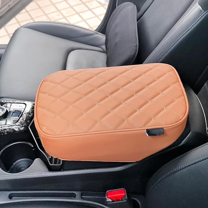Brown Memory Foam Center Console Cover Cushion Pad Car Armrest Arm Rest Cover Cushion Compatible with Kia Sportage 2023-2025 Accessories