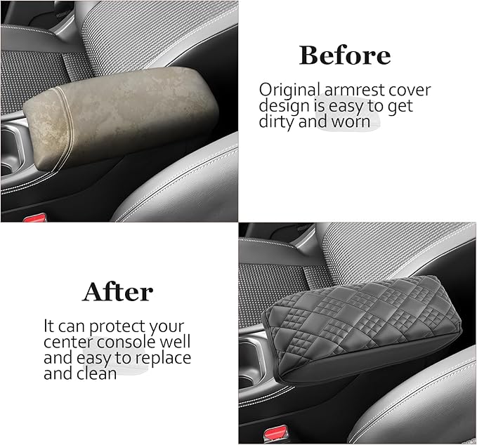 SKTU for 2025 2026 Nissan Kicks Center Console Cover for 2025 2026 Nissan Kicks (S/SV/SR) Armrest Cover Nissan Kicks 2025 2026 Accessories [Thicken] 2025 2026 Kicks Soft Console Cushion-Durable