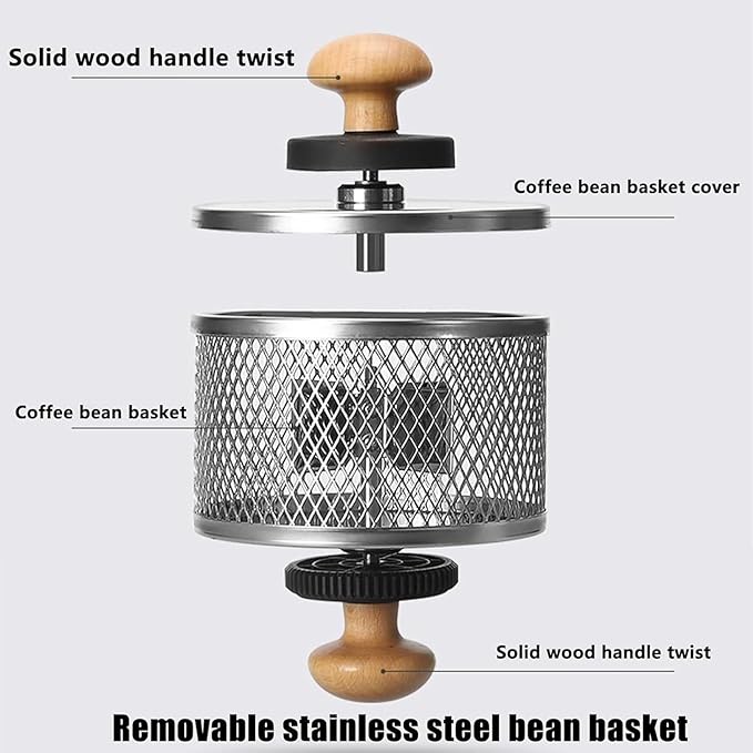 Electric Coffee Roaster Machine for Home Use, Coffee Bean Roaster Machine for Home Use,for Home and Commercial Use,，