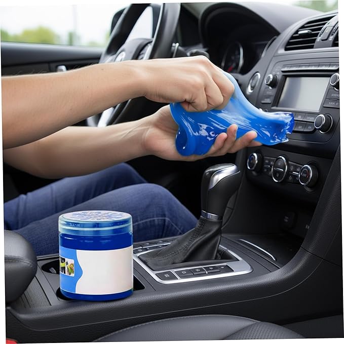 2-Pack Car Cleaning Putty, Reusable Gel for Auto Vents and Crevices, Effective Interior Dust Remover..
