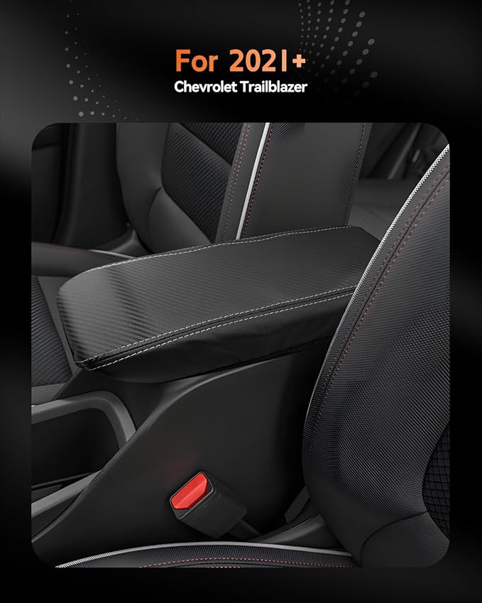 CDEFG for Chevrolet Trailblazer 2021-2025 2026 Center Console Cover Armrest Box Cover for Chevy Trailblazer (LS, LT, Activ, RS) Accessories Arm Rest Protector