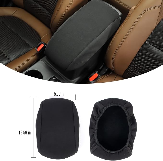 Jimen for Bronco Sport Center Console Cover, Armrest Cover Cushion Pad Protector Compatible with Ford Bronco Sport 2021-2023