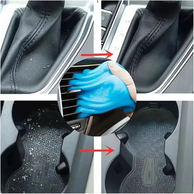 Reusable Car Cleaning Gel for Interior Detailing - for Vents, Dashboard, and Mud Removal(1 box 160g)