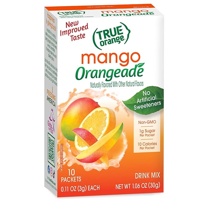 True Citrus Orange, Mango, 1.06 oz, (Pack of 10, 0.11 oz each)