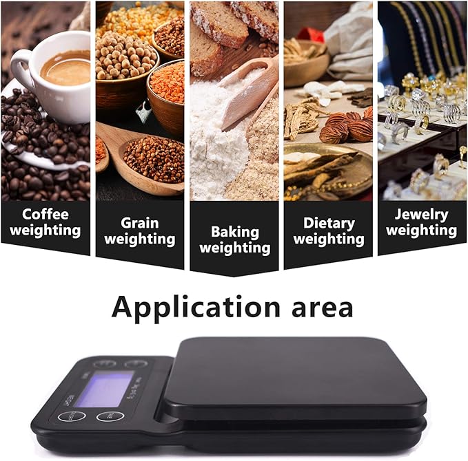 Digital Coffee Scale with Timer for Pour Over and Drip Coffee