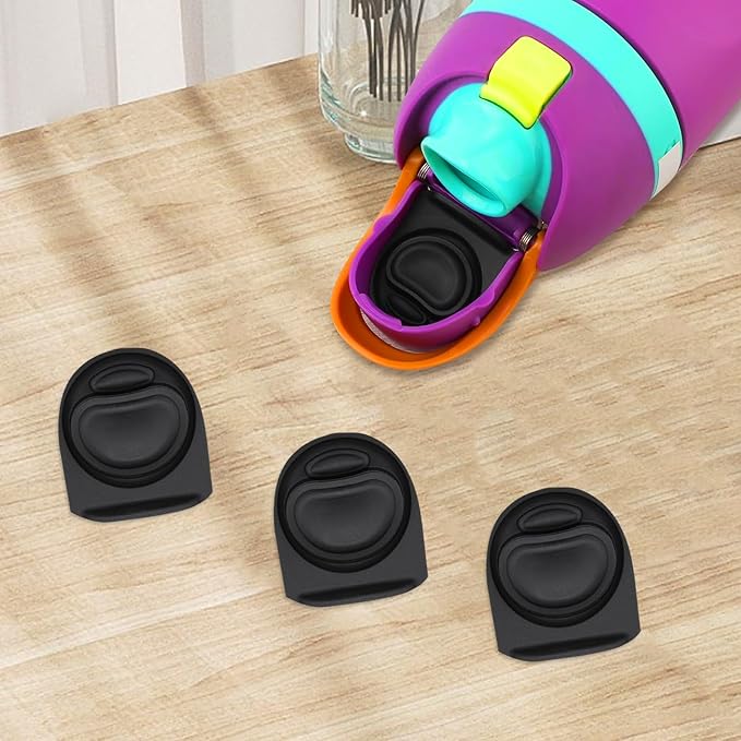 3pcs Replacement Rubber Stopper Seal Compatible with Owala FreeSip 24oz 32oz,Water Bottle Lid Cap Silicone Seal Parts for Owala 16/19/24/32/40oz Spout Gasket Mouthpiece Piece Accessories B3S4