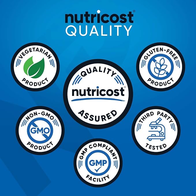 Nutricost BCAA Powder (Unflavored, 30 Servings) - Vegetarian, Non-GMO, Gluten Free, Optimal 2:1:1 Ratio