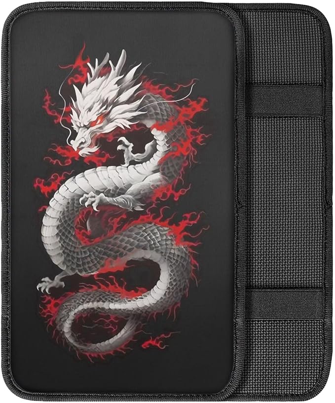 Biyejit Car Center Console Armrest Cushion Cover Pad Car Interior Decor Accessories Universal Fit for Sedan, Truck, SUV