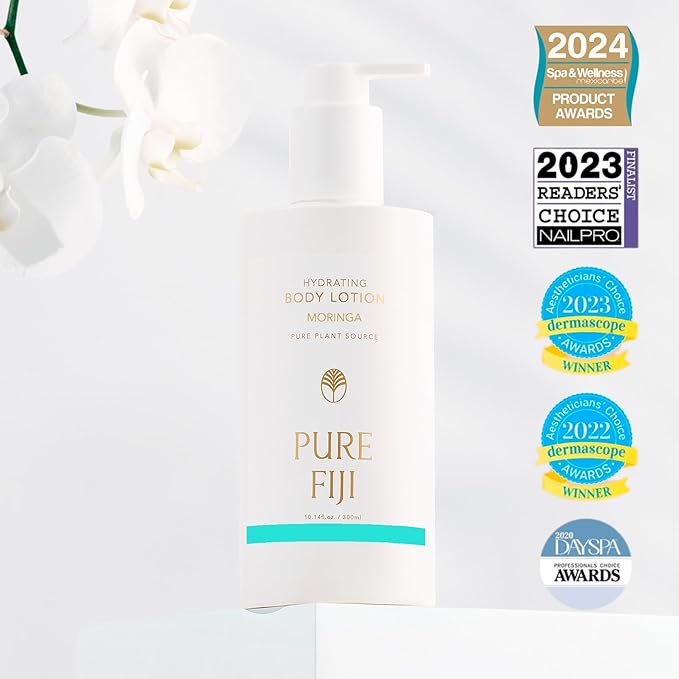 PURE FIJI Hydrating Body Lotion, Moringa (10.14 Fl.Oz /300ml)