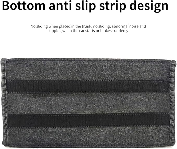 Car Trunk Storage Organize Felt Multiple Pocket Toolbag Practical Car Accessory Organize Bag for Keeping Auto Gear Tidy