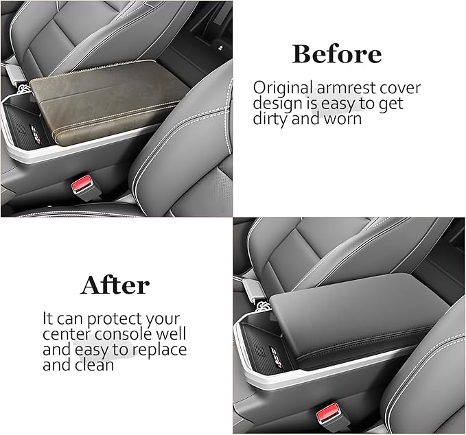 SKTU for 2025 2026 GMC Terrain Center Console Cover for 2025 2026 GMC Terrain (Elevation/AT4/Denali) Armrest Cover GMC Terrain 2025 2026 Accessories 2025 2026 Terrain Soft Console Cushion-Durable