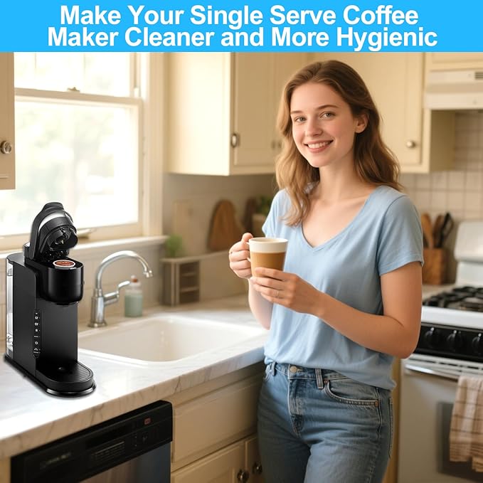 XANGNIER Single Serve Coffee Maker Cleaning Brush Kits,6 Pcs Mini Coffee Pod Machine Cleaner Tools Accessories