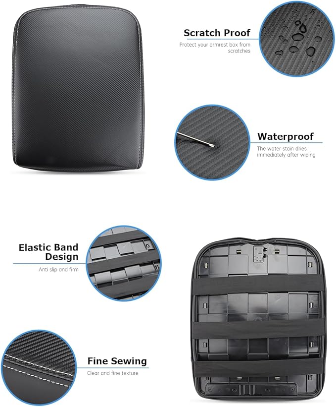 INTGET Center Console Cover for 2002-2012 Dodge Ram 1500 2500 3500 Accessories Interior Middle Armrest Arm Rest ST, SLT, Laramie, Sport, TRX4 Cushion Pad Protector(Fit for Jump Seat Console)