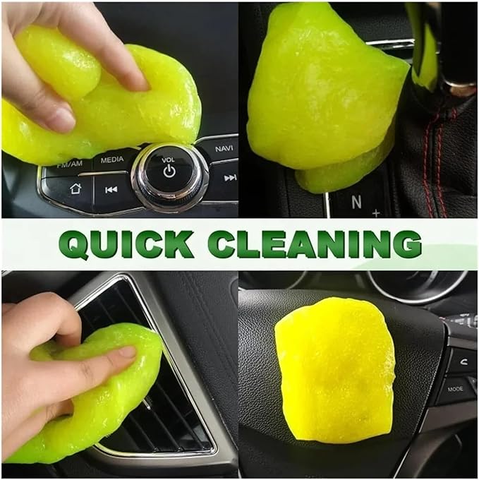 Car Cleaning Gel - Reusable Keyboard Cleaner & Vent Cleaner Slime for & Dirt Removal - Multiuse Air Gel for Automobile & Home Cleaning(F)