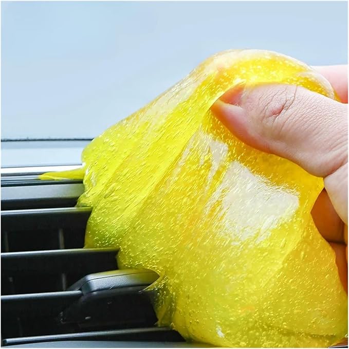 Car Cleaning Gel - Reusable Slime for Air Vents, Dashboards, Laptops, Keyboards, and More - Interior & Dirt Remover Tool(Red 1PC)