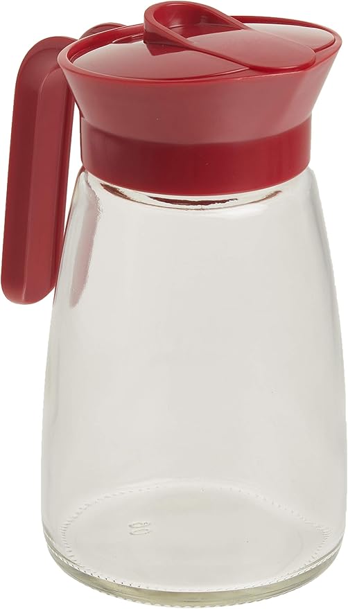 GoodCook Everyday 12 oz. Syrup Dispenser – Easy Pour Spout Waffle & Pancake Syrup Dispenser Container, Glass Syrup Bottle for Maple Syrup, Honey, Barbecue Sauce