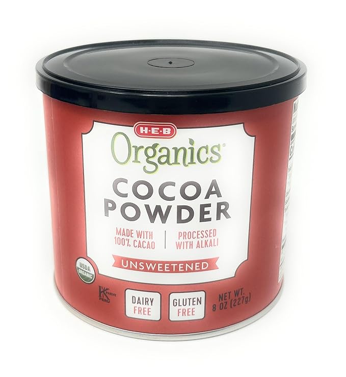 H‑E‑B Organics 100% Unsweetened Cocoa Powder 8oz - 1 can