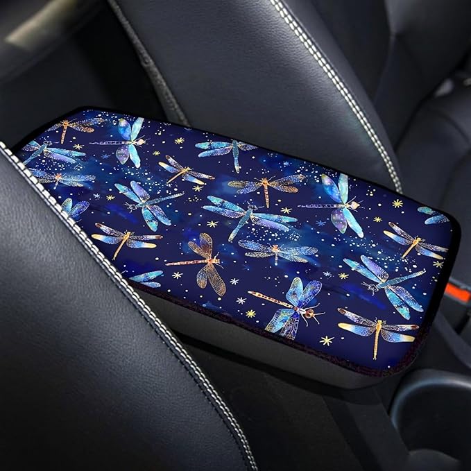 Biyejit Car Center Console Armrest Cushion Cover Pad Car Interior Decor Accessories Universal Fit for Sedan, Truck, SUV