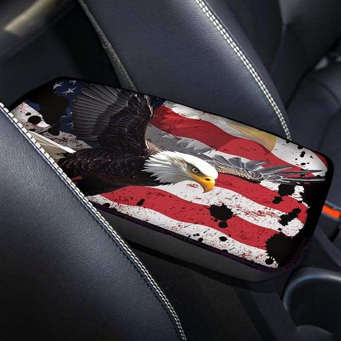 Biyejit Car Center Console Armrest Cushion Cover Pad Car Interior Decor Accessories Universal Fit for Sedan, Truck, SUV