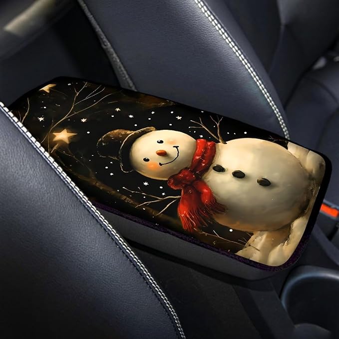 Biyejit Car Center Console Armrest Cushion Cover Pad Car Interior Decor Accessories Universal Fit for Sedan, Truck, SUV