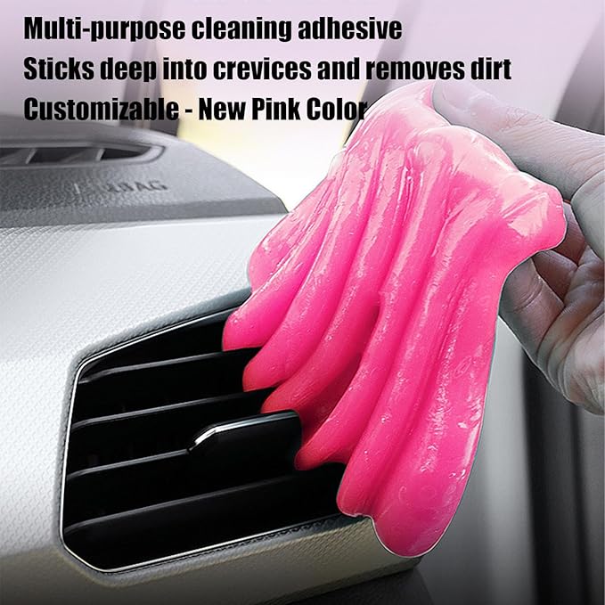 Car Cleaner Gel - Car Wash Interior Dust Remover Glue - Automotive Dust Crevice Cleaner, Slime Auto Air Vent, Cleaning Putty for Keyboard