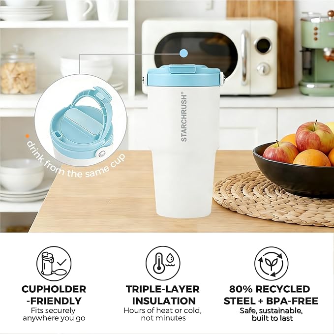 Portable Electric Espresso Maker, 20oz Insulated Stainless Steel Extraction Coffee Cup,Fast Brew with Pressure, Rechargeable, Leak Proof, BPA Free, Ideal for Travel,Commute and Office