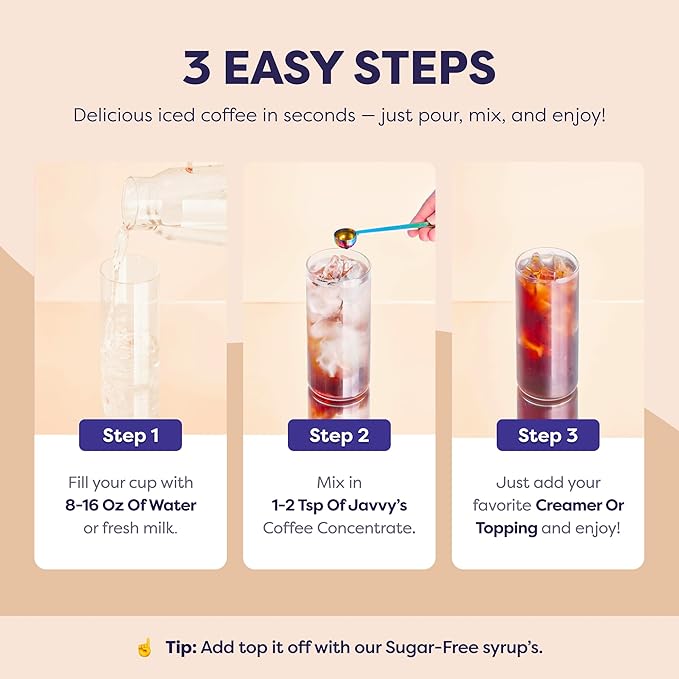 Coffee Concentrate - Cold Brew Coffee, Perfect for Hot or Iced Instant Coffees, Hot Drinks, Cold Brew Concentrate, 5 Pack - Mocha