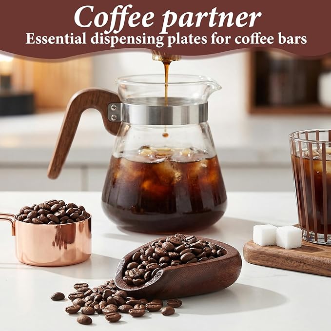 1 Pc Coffee Bean Dosing Cup, Dosing Walnut Wood Cups Coffee Measuring Cup Precise Measuring for Espresso Tea Bar Accessories Kit