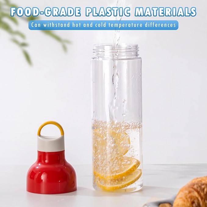 OneNine BPA Free Water Bottle, 27oz/800ml Fruit Infuser Water Bottles, Cold Brew Coffee Maker Tea Bottle with Infuser, Leakproof Portable Large Cold Brew Bottle for Travel Outdoor, Gyms, Offices(Red)