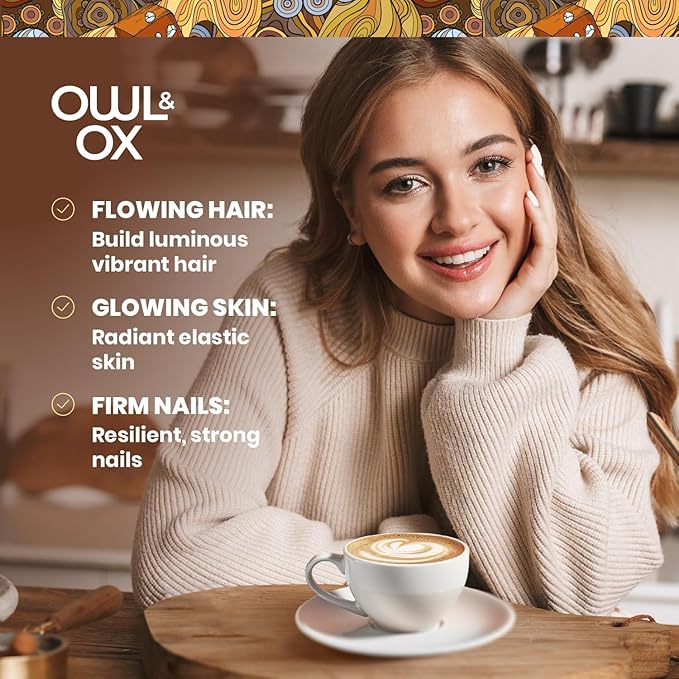 Owl & Ox Creamer Variety Pack - Mushroom, Collagen, MCT Bundle | Chocolate Hazelnut, Salted Caramel and Vanilla Flavors | 3 x Bottles
