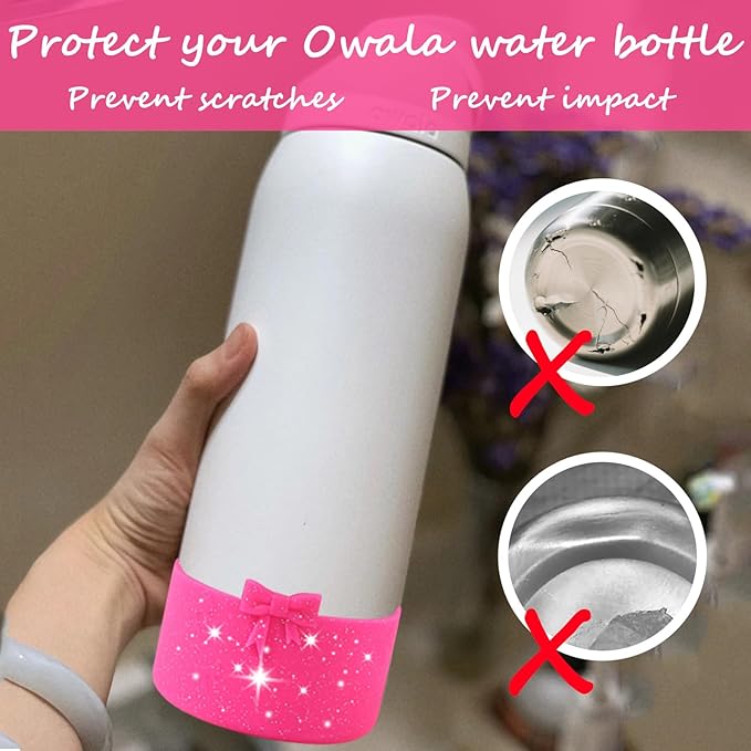 Silicone Bow Boot Water Bottles Accessories for Owala 32 oz WaterBottles