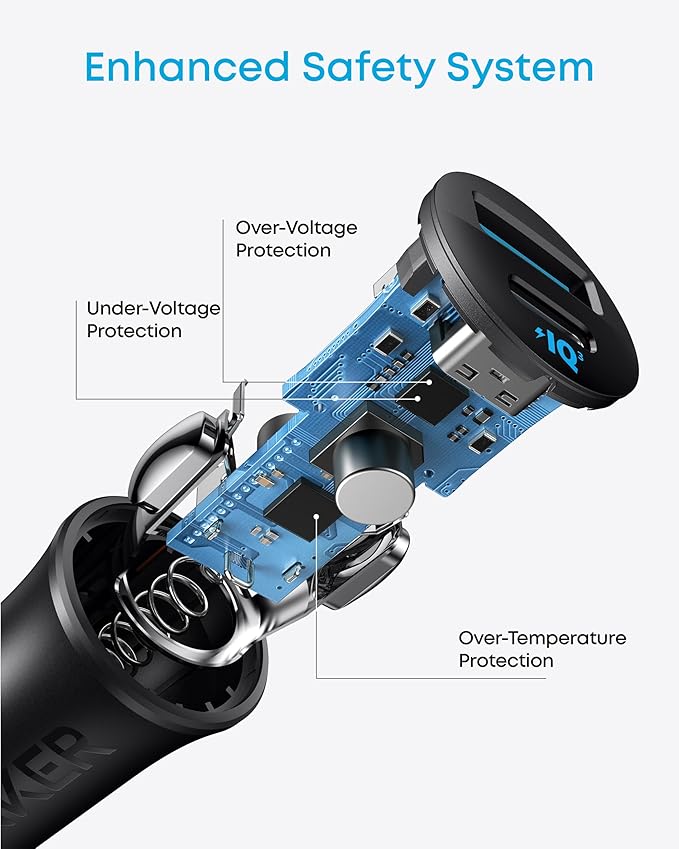 Anker USB-C Car Charger, 2-Pack 30W 2-Port Type-C Car Adapter, Cigarette Lighter Adapter with Power IQ 3.0,for iPhone 17/16/15/14/13 Series,Samsung Galaxy S25/S24/S23/S22/S21 Series,iPad Pro,AirPods