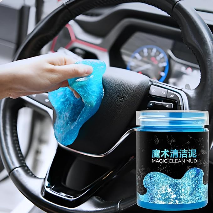 Soft Keyboard Cleaner Gel, Car Cleaning Multi-Purpose, 200g Non-Abrasive Gel with Easy Use, Interior Accessory, Cleaning Gadget with Sticky Texture, Tool for Dashboard Windshield