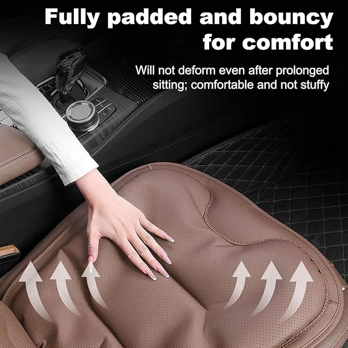 Car Seat Cushion for Porsche Macan 2015-2025-pr, Breathable Non-Slip Driver Seat Pad Ergonomic Memory Foam for Long Driving Car Office,B/3Pcs-Grey