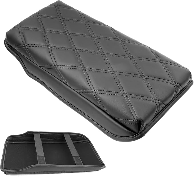 SXCY for 2023 2024 2025 Toyota Crown Signia Armrest Cover Pad for Toyota Crown Signia Accessories 2023-2025 Crown Signia Center Console Cover Cushion Middle Console Cover (Add-Pad Black Line)