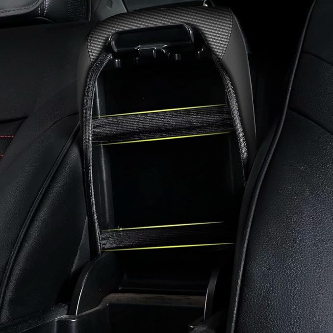 AOMSAZTO Console Covers for 2023 2024 Honda CRV Middle Armrest Covers for Honda CRV Leather Black