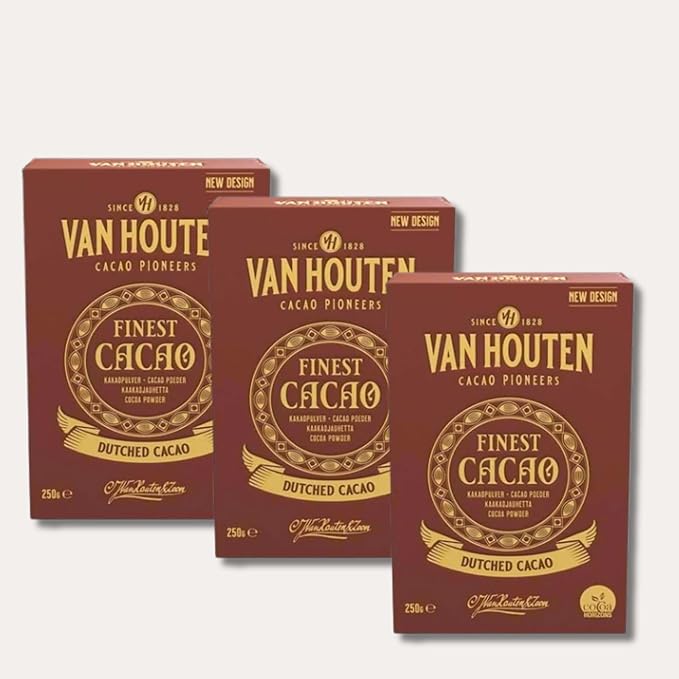 Van Houten Dutched Cocoa 8.8 Ounce Box (Pack of 3)