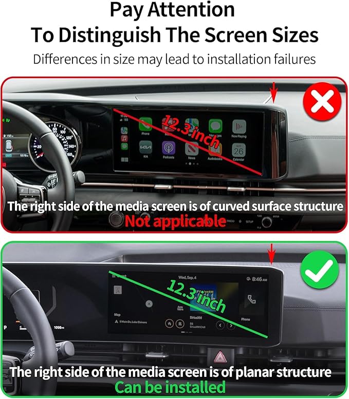 Car Phone Holder for 2025 2026 KIA Carnival/Carnival EV Accessories Apply to 12.3 Inch Touchscreen 15W Fast Wireless Charger Screen Fixed Clip HandsFree Cell Phone Mount 360° Rotation
