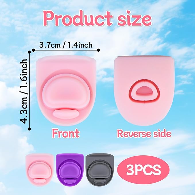 3pcs Replacement Silicone Stopper Seal Compatible with Owala FreeSip 24oz 32oz,Water Bottle Lid Cap Rubber Seal Parts for Owala 16/19/24/32/40oz Spout Gasket Mouthpiece Piece Accessories B3S4