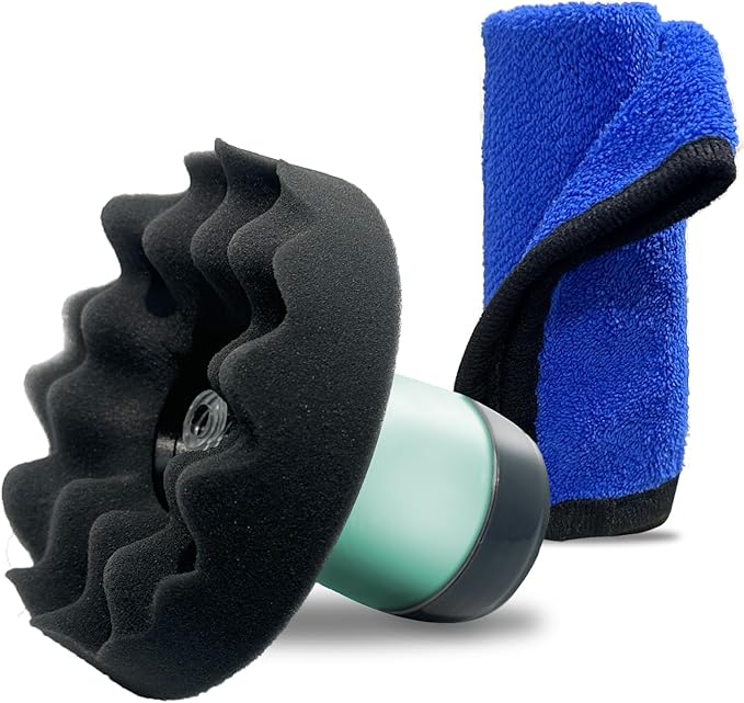 Flow Tire Shine Applicator,Reusable Car & Truck Tire Dressing Applicator,Works with All Tire Shine & Gels,Professional Car Detailing Tool